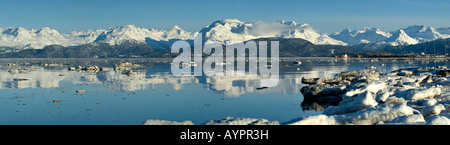 Panoramic shot of Kachemak Bay State Park, Kenai Peninsula, Alaska, USA Stock Photo