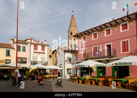 Picturesque town centre, Caorle, Adriatic region, Veneto, Italy Stock Photo