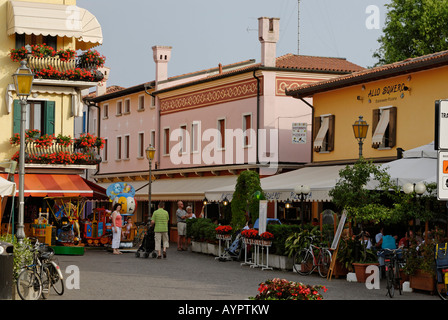 Picturesque town centre, Caorle, Adriatic region, Veneto, Italy Stock Photo