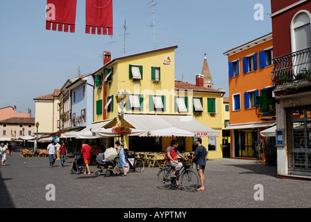 Picturesque town centre, Caorle, Adriatic region, Veneto, Italy Stock Photo