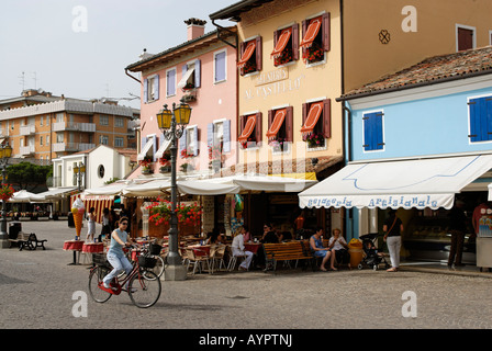 Picturesque town centre, Caorle, Adriatic region, Veneto, Italy Stock Photo