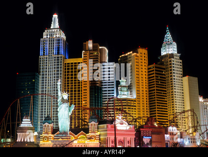 Exterior, New York-New York Hotel & Casino, Las Vegas Boulevard, Las Vegas, Nevada, USA Stock Photo