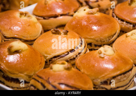 Close up of fresh baked rolls Stock Photo
