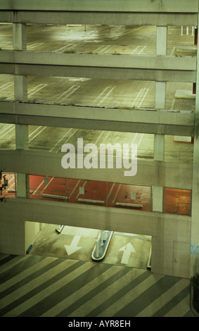 The entrance into an above ground parkade Stock Photo - Alamy