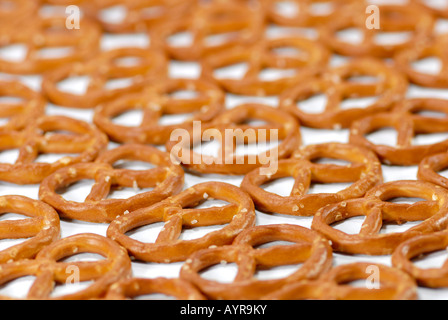 Salt pretzels, salted pretzels Stock Photo