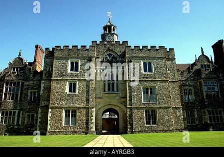 Main Entrance Knowle Manor House, Kent Stock Photo