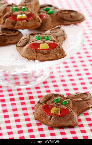 Pastry looking like Easter bunnies, close-up Stock Photo