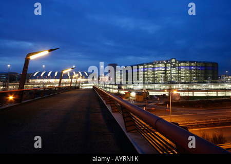 Parking garage, Fuhlsbuettel Airport, Hamburg, Germany, Europe Stock Photo