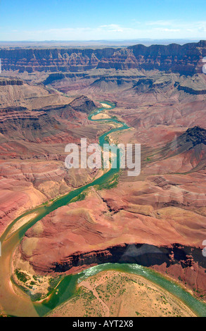 aerial view of canyon river Stock Photo - Alamy