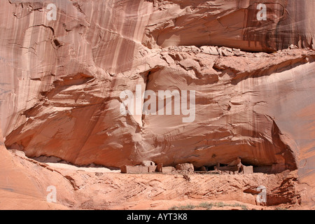 Rock ruins named First Ruin at Canyon de Chelly Navajo National Monument Stock Photo