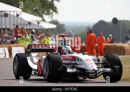Jenson Button Goodwood Festival of Speed BAR F1 2006 Stock Photo