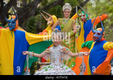 Christmas parade, San Juan, Puerto Rico Stock Photo