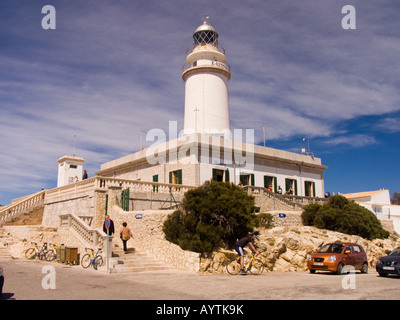 The lighthouse on the point of Cap de Formentor Mallorca Spain Stock Photo