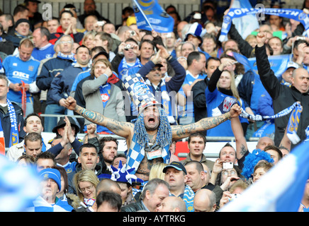 Portsmouth Football Club supporter John Westwood who changed his name by deed poll to John Portsmouth Football Club Westwood Stock Photo