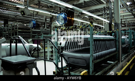 Mini being manufactured in the factory Stock Photo