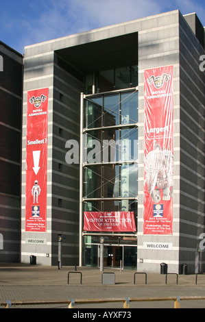 The entrance to the Royal armories building in Leeds United Kingdom Stock Photo