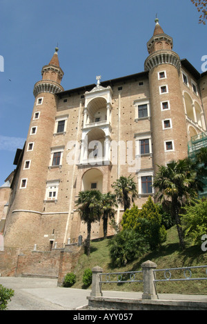Urbino is a Renaissance City in  the Le Marche Italy ,birthplace of Raphael the painter Stock Photo