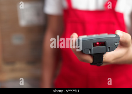 Barcode reading device Stock Photo