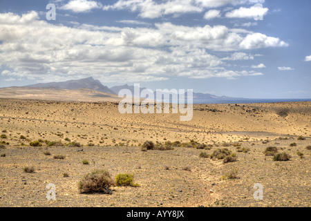 Sand dunes of the Istmo de La Pared, Fuerteventura, Canaries, Spain Stock Photo