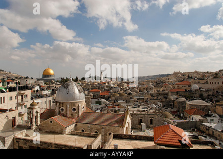 Jerusalem Old City from Austrian Hospice Roof, Israel Stock Photo - Alamy