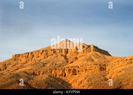 Mountain guarding the Valley of Kings near Luxor in Egypt Stock Photo