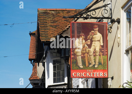 The Cricketers pub in Canterbury town Centre, Kent, UK Stock Photo