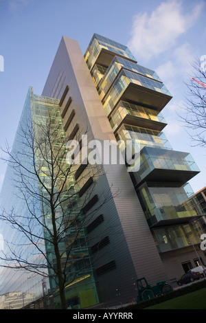 Manchester's new civil justice centre. Spinningfields, Manchester, Greater Manchester, United Kingdom. Stock Photo