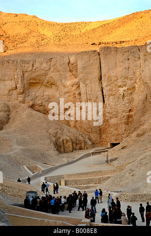 Tombs in the Valley of Kings near Luxor in Egypt Stock Photo