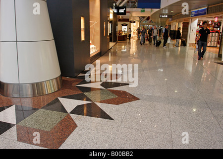 Floor design at the duty free section of Kuala Lumpur International Airport (KLIA) in Malaysia Stock Photo