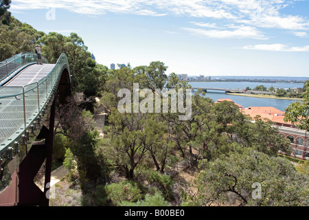 Elevated walkway at Kings Park in Perth, Western Australia. Stock Photo