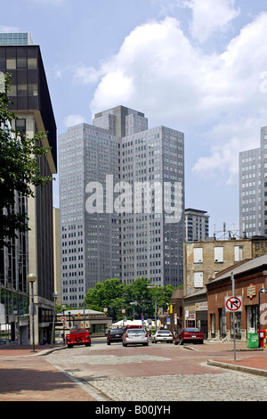 The Gateway Center complex in downtown Pittsburgh Pennsylvania PA Stock Photo