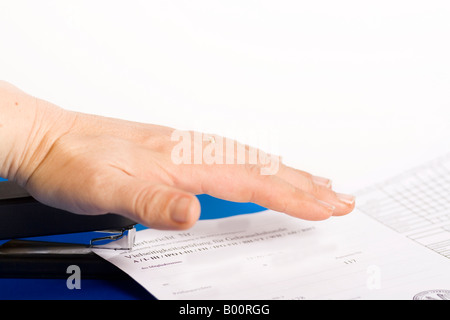 Documents attach Stock Photo