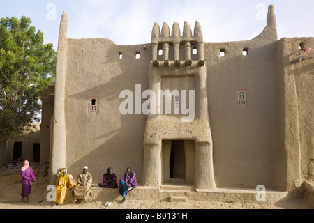 Mali, Djenne. The famous Maison Maiga, a distinctive mud-built house of the unique Tukulor-style architecture. Stock Photo