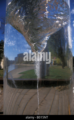 vortices in an experimental glass Stock Photo