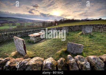 'Riley Graves' at Eyam in Derbyshire  Great Britain Stock Photo