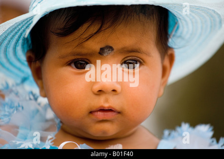 Baby girl (6-7) month old, Agra, India Stock Photo