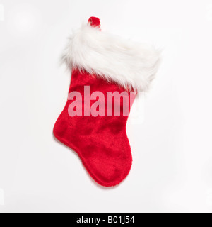red Christmas stocking Stock Photo