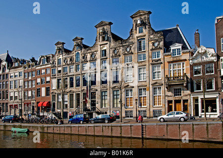 Amsterdam Holland The Netherlands Nederland Dutch City Architecture Typical Town Centre Monument Stock Photo