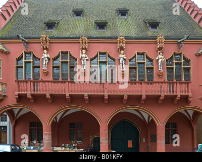 ancient store historic maketplace Historisches Kaufhaus Münsterplatz old town Freiburg im Breisgau Stock Photo