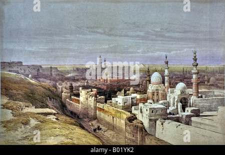 City of Cairo looking west Stock Photo