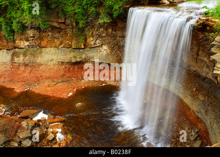 Scenic waterfall in wilderness in Ontario Canada Stock Photo