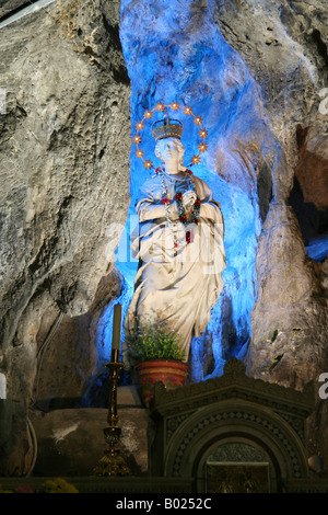 Statue Santa Rosalia Sanctuary,  Monte Pellegrino, Palermo, Sicily, Italy Stock Photo