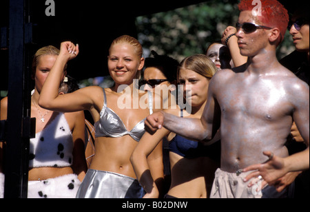 Loveparade in Vienna Stock Photo