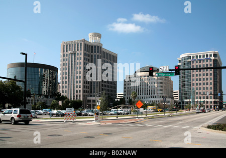 City Hall of Orlando Views of the downtown of the City of Orlando in South Florida showing all the buildings Stock Photo