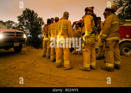 50,000 acre California wildfire at Henry Coe State Park south of San Jose fought by CAL Fire CDF Stock Photo