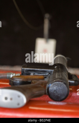 Rifle and shooting target Stock Photo - Alamy