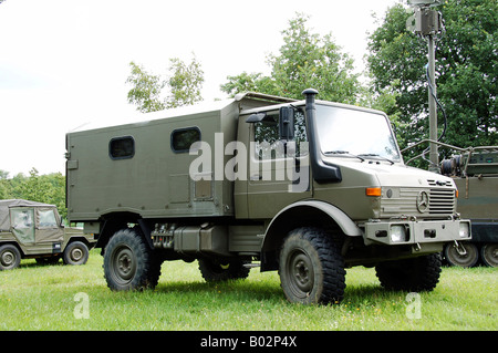 Unimog truck of the Belgian Army. Stock Photo