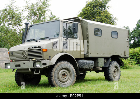 Unimog truck of the Belgian Army . Stock Photo