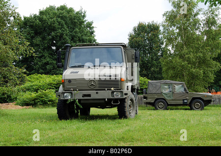 Unimog truck of the Belgian Army. Stock Photo