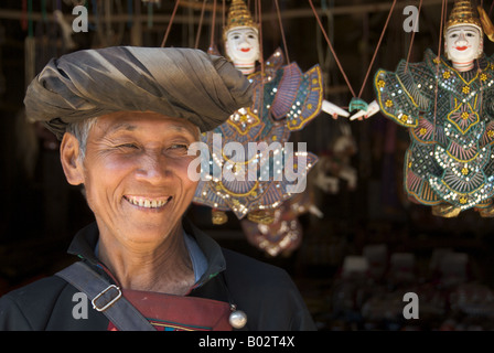 Portrait Akha man Chiang Saen Chiang Rai Province Northern Thailand Stock Photo